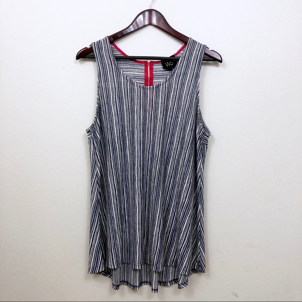 W5 Blue Striped Hi-Lo Swing Tank